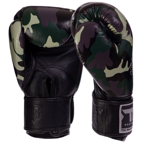 Перчатки боксерские на липучке кожаные TOP KING Empower Camouflage TKBGEM-03 8-18унций цвета в ассортименте 8 унции TKBGEM-03 фото