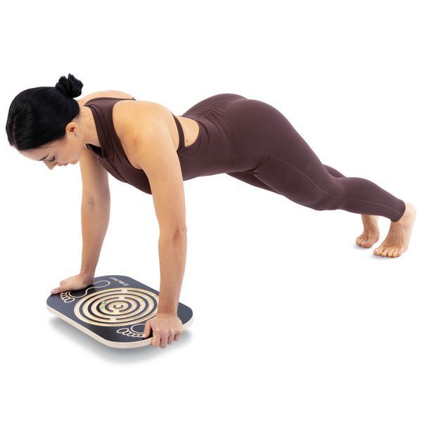 Доска балансировочная с лабиринтом Zelart BALANCE BOARD FI-5360 46х30х8см черный FI-5360 фото