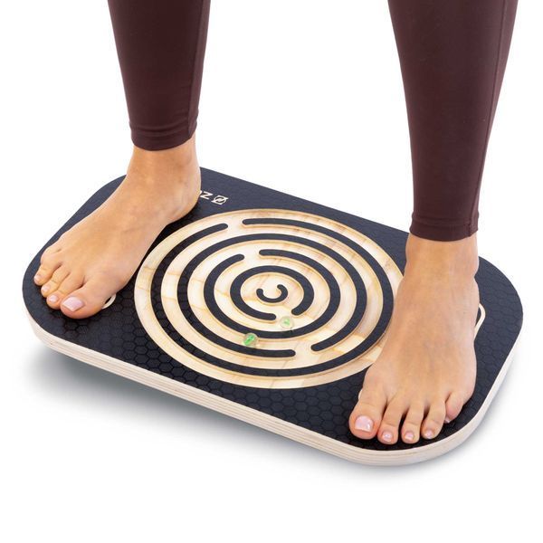 Доска балансировочная с лабиринтом Zelart BALANCE BOARD FI-5360 46х30х8см черный FI-5360 фото