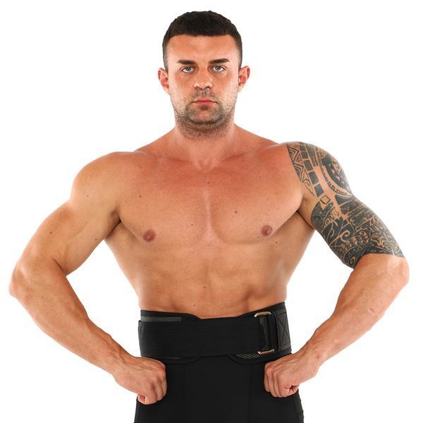 Пояс атлетический текстильный EZOUS HARBINGER POWER BELT O-10 спинка-20см размер S-L черный O-10 фото
