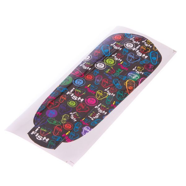 Пенни борд Penny Board круизер пластиковый 22' FISH SK-401-38 серый-белый-салатовый SK-401-38 фото