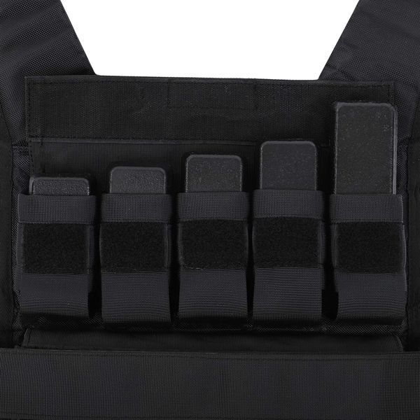 Жилет утяжелитель с регулируемым весом Zelart WEIGTH VEST TA-7815-20 вес-1-20кг черный TA-7815-20 фото