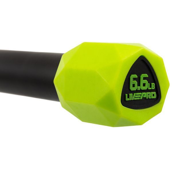 Бодибар Body Bar LiveUp LP8145-3 вес 3кг черный-зеленый LP8145-3 фото
