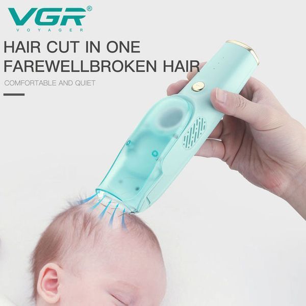 Машинка з витяжкою для стрижки дітей та немовлят VGR V-151 Baby зі змінними насадками ws88662 фото