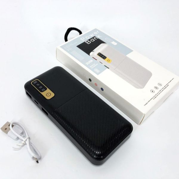 Портативное Зарядное Устройство Павербанк 20000 mAh 2хUSB Power Bank Smart Tech. Цвет: черный ws13243 фото