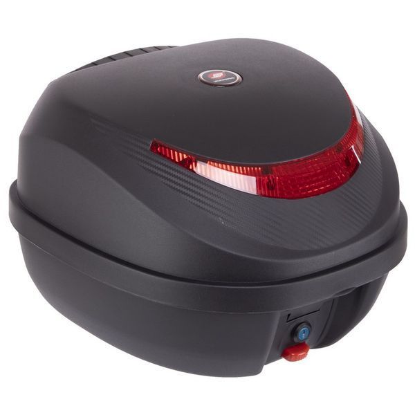 Кофр центральный задний для мотоцикла пластиковый Top Case YUNMING ZJH-0831 1шт 40x28x41см черный-красный ZJH-0831 фото