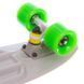 Пенни борд Penny Board круизер пластиковый 22' FISH SK-401-38 серый-белый-салатовый SK-401-38 фото 4