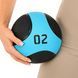 М'яч медичний медбол Medicine Ball LiveUp LP8112-2 2 кг чорний-синій LP8112-2 фото 6