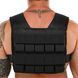 Жилет утяжелитель с регулируемым весом Zelart WEIGTH VEST TA-7815-20 вес-1-20кг черный TA-7815-20 фото 9