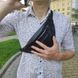 Сумка на пояс. Сумка через плечо. бананка мужская/женская. Цвет: черный ws52361 фото 7