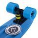 Пенни борд Penny Board круизер пластиковый RUBBER 22' RUBBER SOFT FISH SK-410-3 зеленый-синий SK-410-3 фото 3