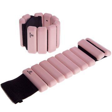 Утяжелители-браслеты для рук и ног с силиконовым покрытием Zelart FITNESS BRACELETS TA-3274 2x0,5кг розовый TA-3274 фото