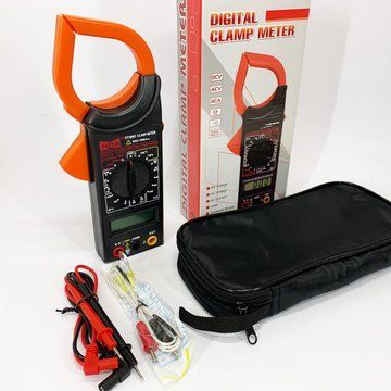 Цифровой клещевой мультиметр HAOYUE DT266C с термопарой, чехлом и щупами ws95171 фото