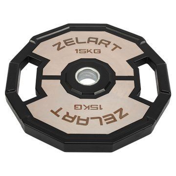 Млинці диски гумові 2 Handle металева втулка Zelart TA-4792-15 51мм 15кг чорний TA-4792-15 фото