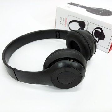 Беспроводные наушники Bluetooth Wireless Headset P47 Black Гарнитура для ПК, телефона с микрофоном ws62538 фото