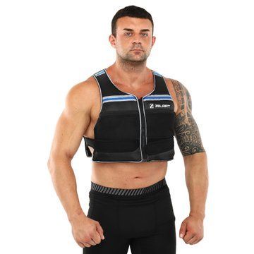Жилет утяжелитель с регулируемым весом Record WEIGTH VEST XB9201 вес-0,5-10 кг черный XB9201 фото