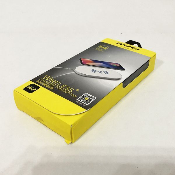 Бездротовий зарядний пристрій Awei W2, бездротове заряджання usb для iPhone для андроїд. Колір: чорний ws56917 фото