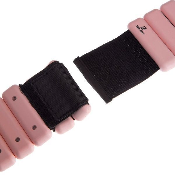 Обтяжувачі-браслети для рук ніг з силіконовим покриттям Zelart FITNESS BRACELETS TA-3274 2x0,5кг рожевий TA-3274 фото