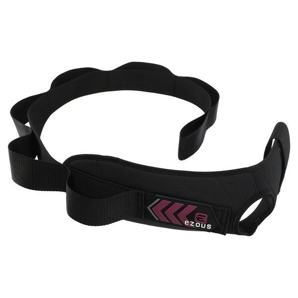 Лента стропа с петлями для растяжки STRETCHING STRAP EZOUS I-01 8 петель черный I-01 фото