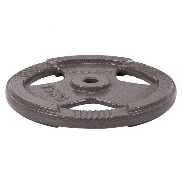 Блины диски стальные окрашенные с тройным хватом Zelart TA-7790-15 30мм 15кг серый TA-7790-15 фото