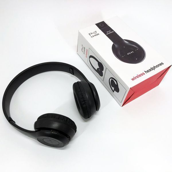Беспроводные наушники Bluetooth Wireless Headset P47 Black Гарнитура для ПК, телефона с микрофоном ws62538 фото