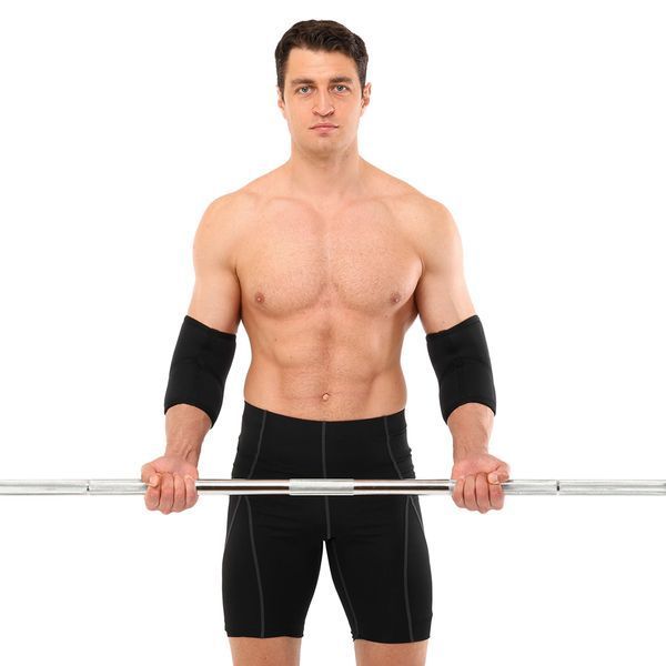 Налокотники для жима 2штуки ELBOW SLEEVE EZOUS A-03 2шт S-XL черный M A-03 фото