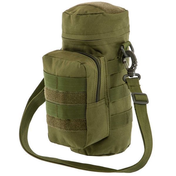 Подсумок тактический для емкости с водой и дополнительным отделением Military Rangers ZK-9104 размер 27х12х12см 3,8л цвета в ассортименте ZK-9104 фото