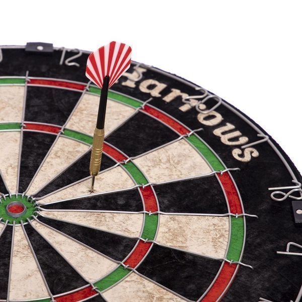Дартс из Сизаля Sisal 6 дротиков и мишень Harrows LETS PLAY DARTS GAME SET JE01D 46 см JE01D фото