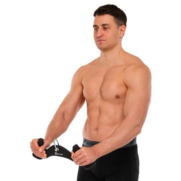 Рукоятка для тяги c узким хватом Pull Down Handle нескользящее покрытие Mdbuddy TA-5391 размер 43,5х5,5х14см черный TA-5391 фото