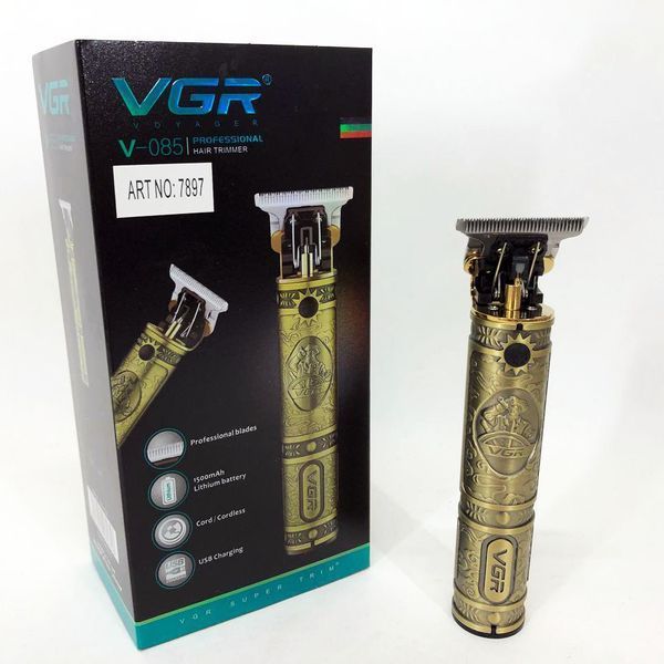 Машинка для стрижки чоловіча VGR V-085 Електробритва з насадками для бороди Машинка окантовка ws95111 фото