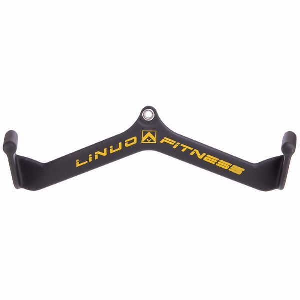 Рукоятка для тяги із середнім хватом Mide Grip нековзне покриття LINUO FITNESS TA-3700-56 54см чорний TA-3700-56 фото