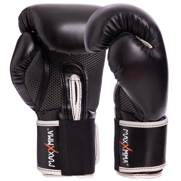 Перчатки боксерские на липучке PU MAXXMMA GB01S 10-12 унций цвета в ассортименте 10 унции GB01S фото