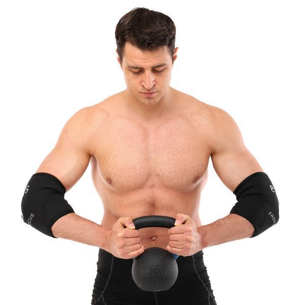 Налокотники для жима 2штуки ELBOW SLEEVE EZOUS A-03 2шт S-XL черный M A-03 фото
