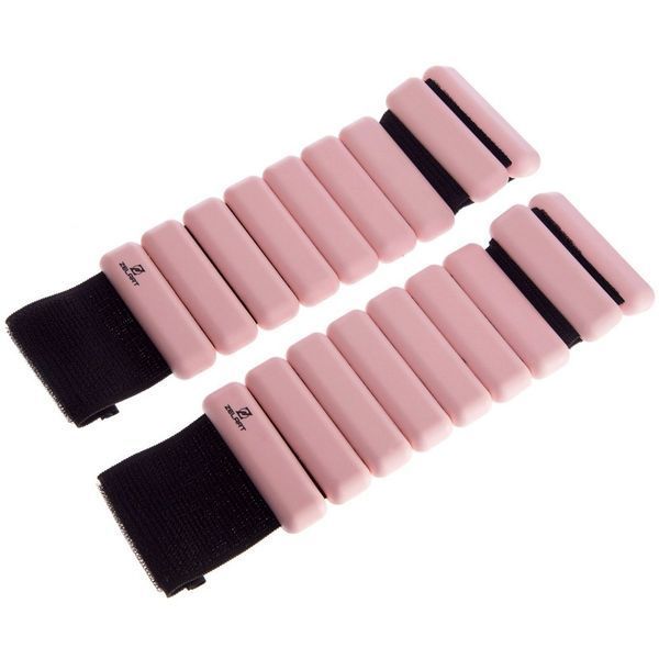 Обтяжувачі-браслети для рук ніг з силіконовим покриттям Zelart FITNESS BRACELETS TA-3274 2x0,5кг рожевий TA-3274 фото