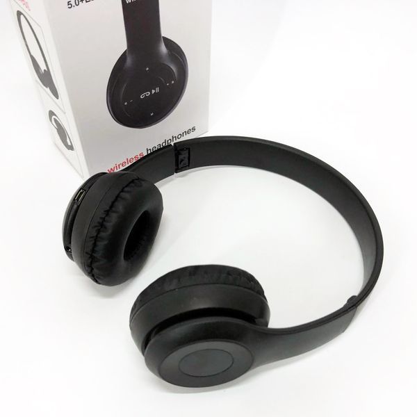 Беспроводные наушники Bluetooth Wireless Headset P47 Black Гарнитура для ПК, телефона с микрофоном ws62538 фото