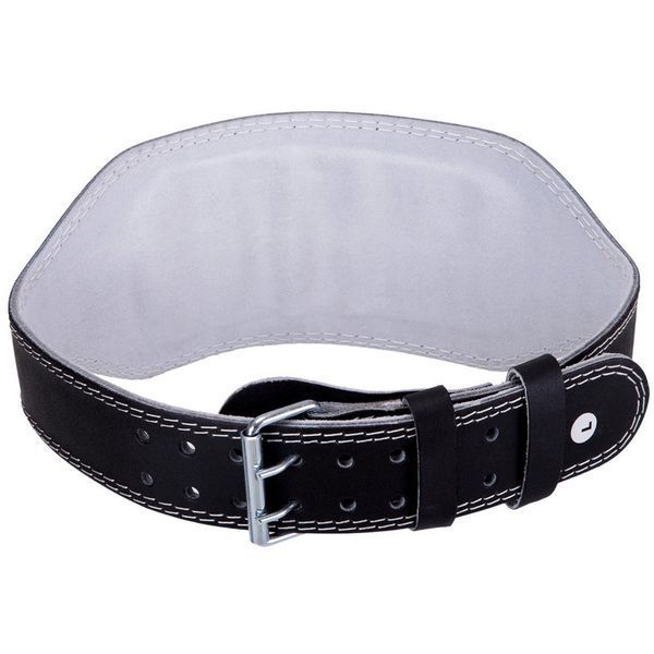 Пояс атлетический кожаный Zelart SB-165053 спинка-15см размер-XS-XXL черный SB-165053 фото