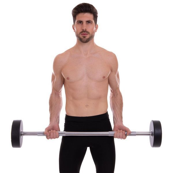 Штанга неразборная с фиксированным весом прямая полиуретановая Zelart Urethane Barbell TA-2689-30 длина-107см 30кг черный-салатовый TA-2689-30 фото