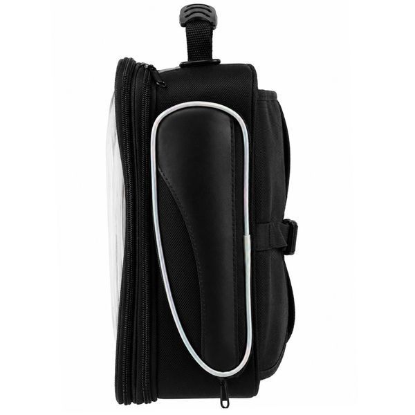 Сумка на бак мотоцикла на магнітах із вікном під телефон Tank Bag BUOTAI M-2834 30х24х12см чорний M-2834 фото