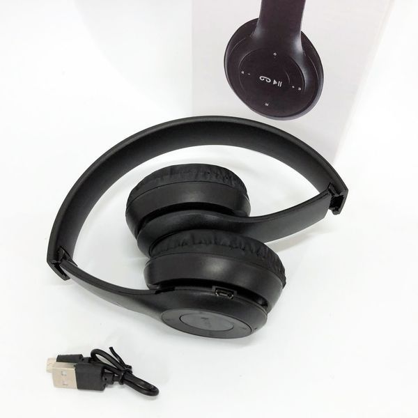 Беспроводные наушники Bluetooth Wireless Headset P47 Black Гарнитура для ПК, телефона с микрофоном ws62538 фото