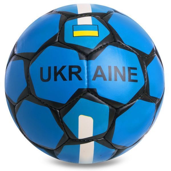 Мяч футбольный BALLONSTAR UKRAINE FB-0692 №5 PU желтый-черный FB-0692 фото