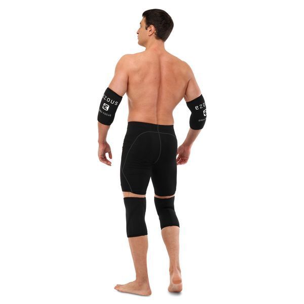 Налокотники для жима 2штуки ELBOW SLEEVE EZOUS A-03 2шт S-XL черный M A-03 фото