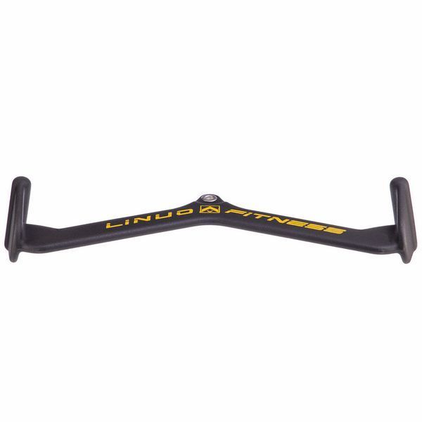 Рукоятка для тяги із середнім хватом Mide Grip нековзне покриття LINUO FITNESS TA-3700-56 54см чорний TA-3700-56 фото