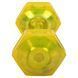 Гантель для фитнеса с TPU покрытием Zelart Jelly Urethane Coated Dumbbells TA-2946-7_5LB 1шт 3,4кг желтый TA-2946-7_5LB фото 3