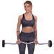 Штанга нерозбірна з фіксованою вагою вигнута поліуретанова Zelart Urethane Barbell TA-2690-15 довжина-104см 15кг чорний-салатовий TA-2690-15 фото 5