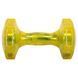 Гантель для фитнеса с TPU покрытием Zelart Jelly Urethane Coated Dumbbells TA-2946-7_5LB 1шт 3,4кг желтый TA-2946-7_5LB фото 2