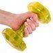 Гантель для фитнеса с TPU покрытием Zelart Jelly Urethane Coated Dumbbells TA-2946-7_5LB 1шт 3,4кг желтый TA-2946-7_5LB фото 6