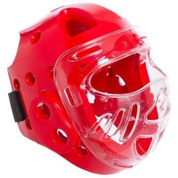 Шлем защитный для единоборств с пластиковой маской PU SP-Sport BO-5490 S-L цвета в ассортименте L BO-5490 фото