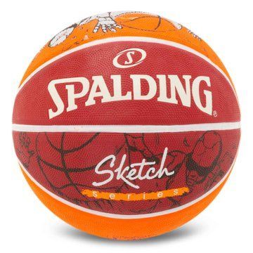 Мяч баскетбольный резиновый SPALDING SKETCH CRACK 84451Y размер 7 красный 84451Y фото