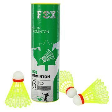 Воланы для бадминтона нейлоновые 6штук FOX B870 цвета в ассортименте B870 фото