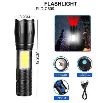 Фонарик карманный PLD C609-T6+COB, Сверхмощный фонарик, Яркий фонарик, Качественный фонарик ws57225 фото